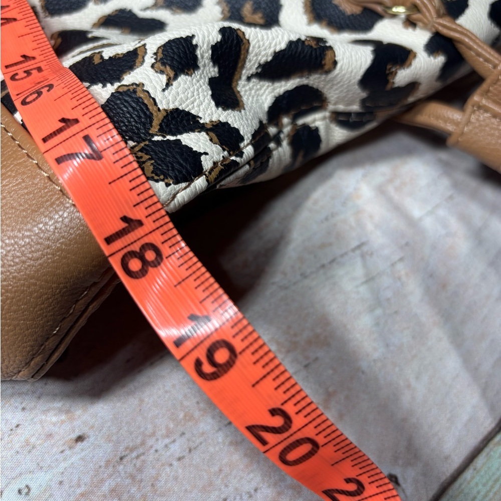 Betsey Johnson Tan Leopard Print Tote Bag - Picture 13 of 16